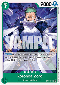 Roronoa Zoro (OP16-035) Image principale du produit