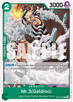 Mr.3(Galdino) (OP16-037) Image principale du produit