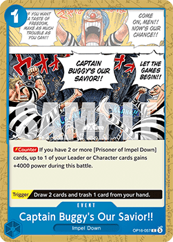 Captain Buggy's Our Savior!! (OP16-057) Hoofdafbeelding