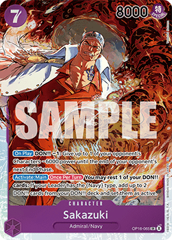Sakazuki (OP16-065) (V.1) Hoofdafbeelding