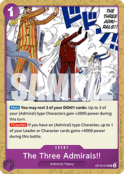 The Three Admirals!! (OP16-076) Hoofdafbeelding