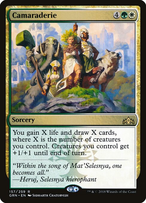 Camaraderie – Guilds of Ravnica (GRN-157) Magic: The Gathering card
