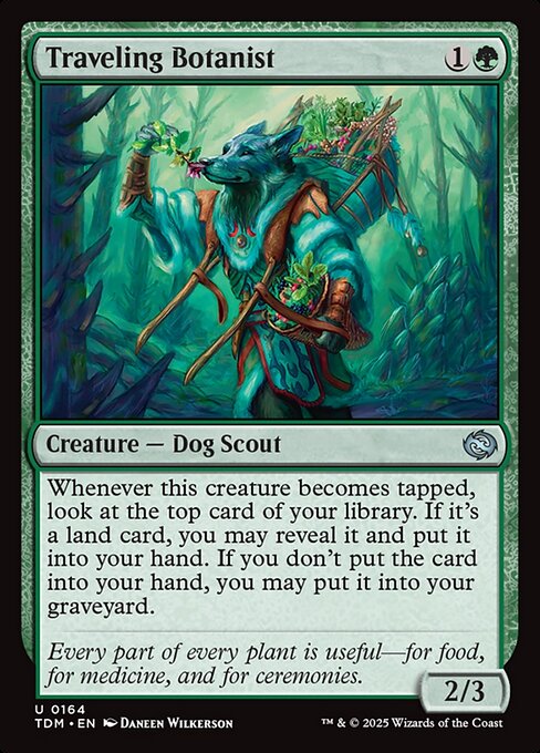 Traveling Botanist – Tarkir: Dragonstorm (TDM-164) Magic: The Gathering card | LC-REM-20260804-15401868525900-890b11b4-777a-4f1e-8c4d-21c5ebbfb0a2