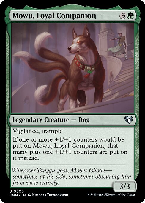 Mowu, Loyal Companion – Commander Masters (CMM-306) Magic: The Gathering card Immagine principale del prodotto