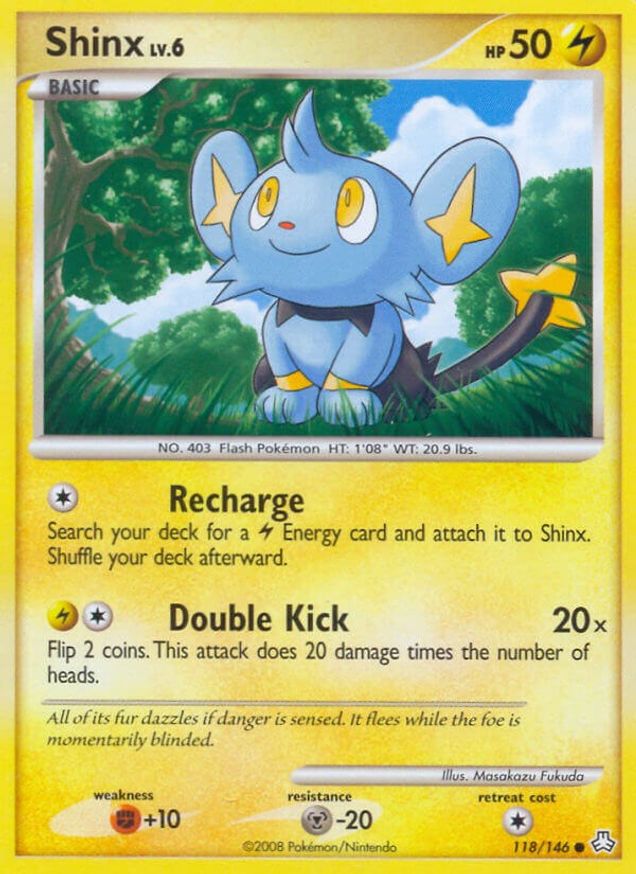 Pokémon-kaart Shinx Lv.6 118/146 Common uit de set Legends Awakened Main image