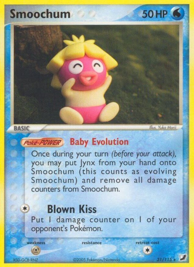 Pokémon-kaart Smoochum 31/115 Rare uit de set EX Unseen Forces Immagine principale del prodotto
