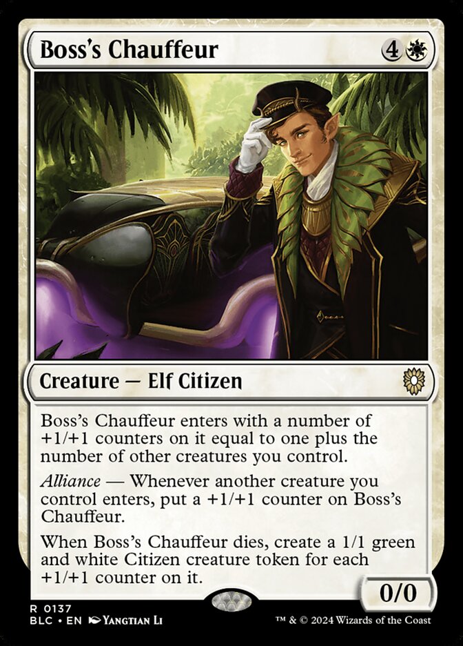 Boss's Chauffeur - Commander: Bloomburrow (Rare) [BLC-137]