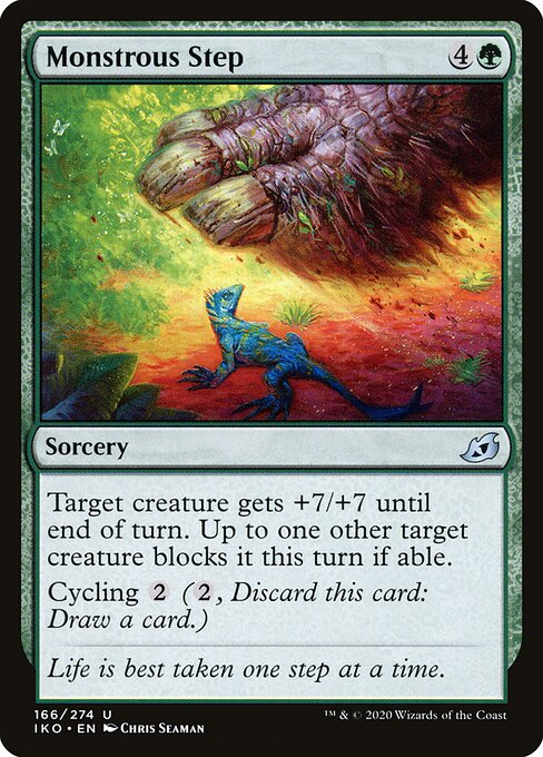 Monstrous Step – Ikoria: Lair of Behemoths (IKO-166) Magic: The Gathering card