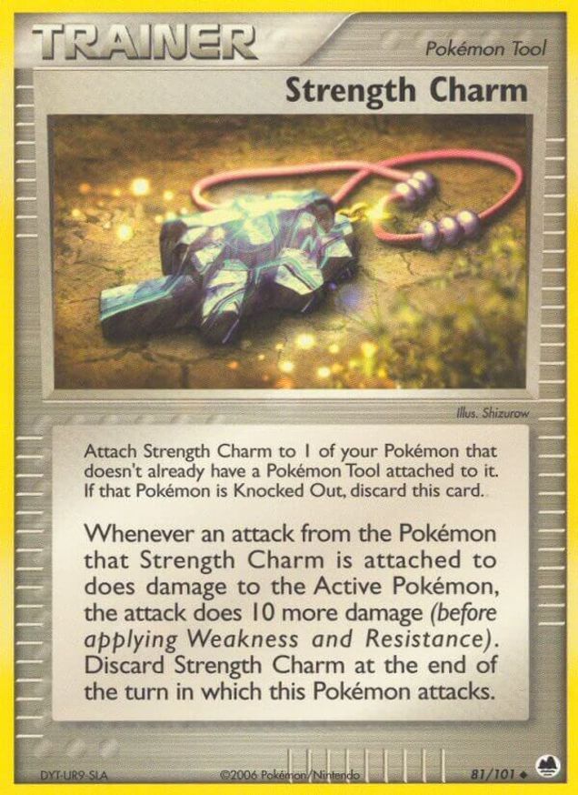 Pokémon-kaart Strength Charm 81/101 Uncommon uit de set EX Dragon Frontiers