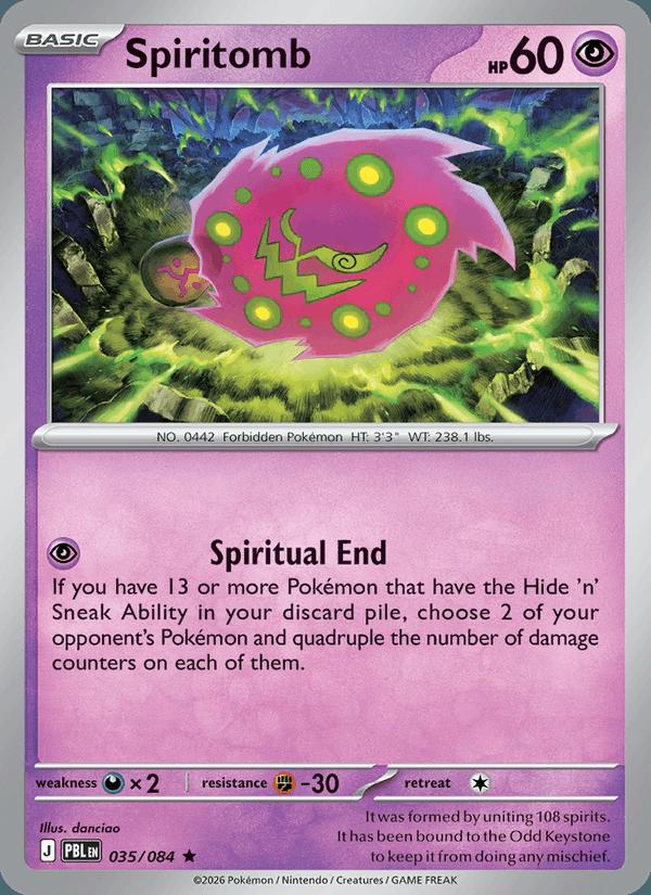 Spiritomb - Pitch Black (Rare) [PBL-035] Main image
