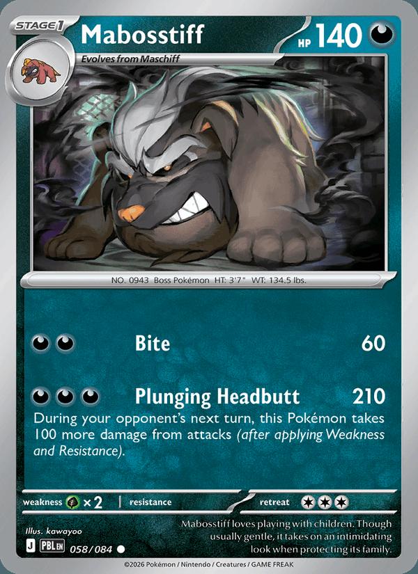 Mabosstiff - Pitch Black (Common) [PBL-058] Main image