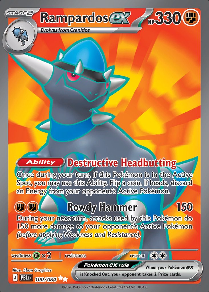 Rampardos ex - Pitch Black (Ultra Rare) [PBL-100] Image principale du produit