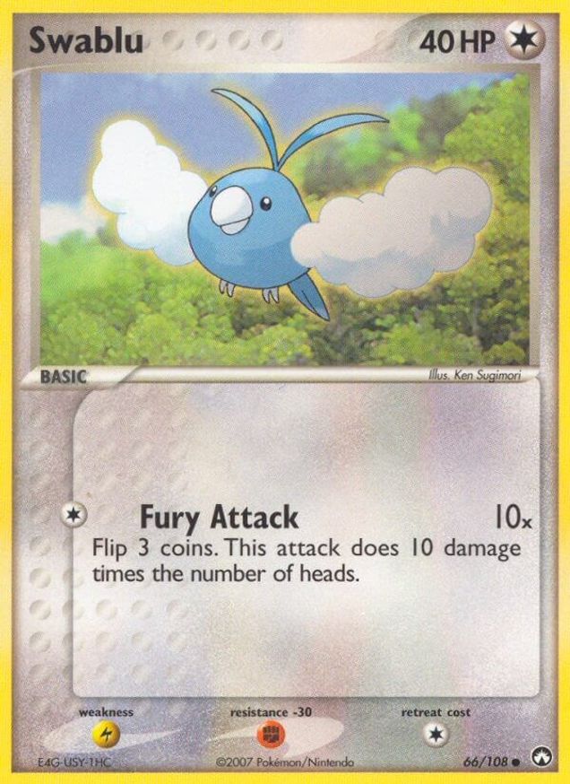 Pokémon-kaart Swablu 66/108 Common uit de set EX Power Keepers Main image
