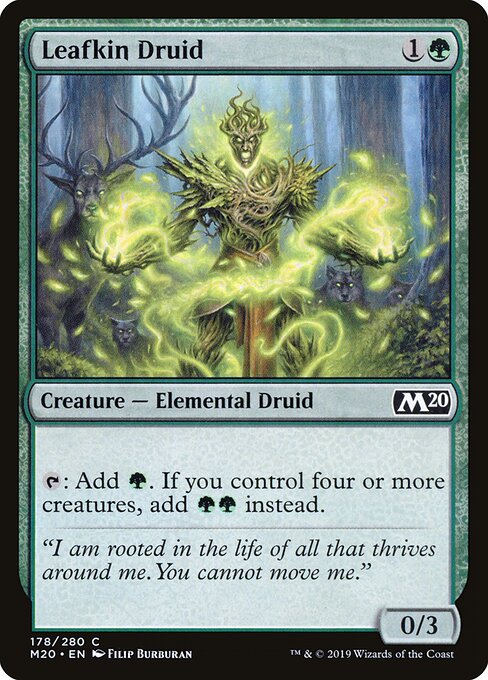 Leafkin Druid – Core 2020 (M20-178) Magic: The Gathering card Image principale du produit