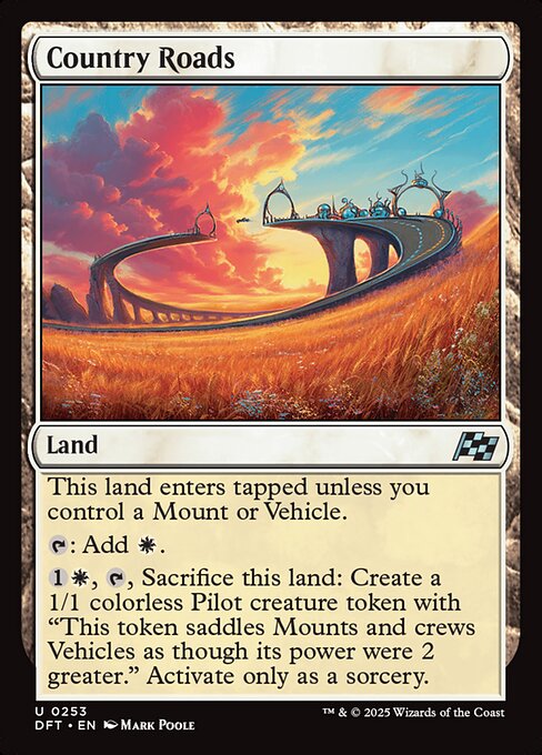 Country Roads – Aetherdrift (DFT-253) Magic: The Gathering card