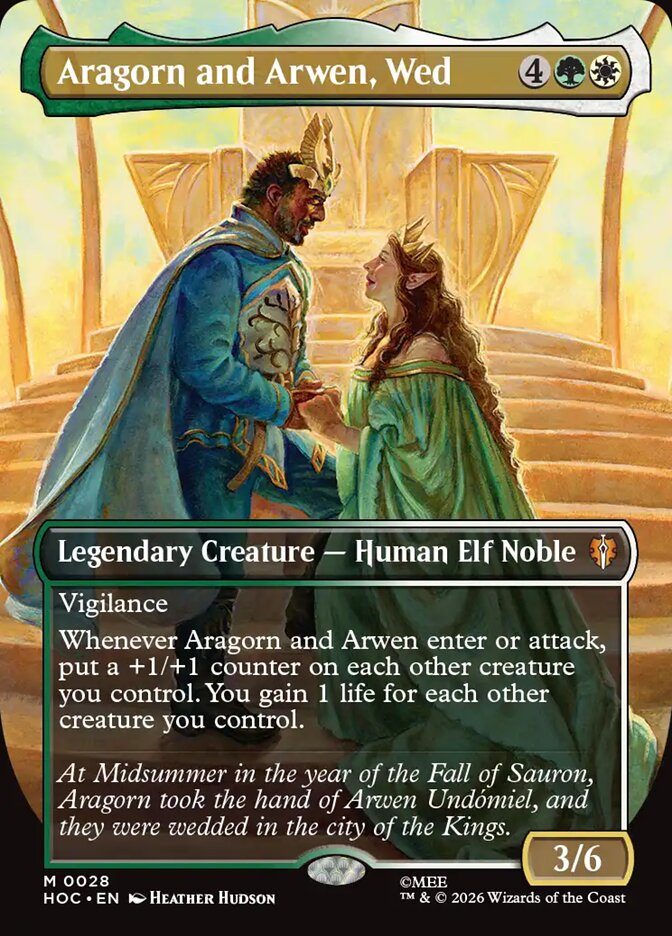 Aragorn and Arwen, Wed (V.1) - The Hobbit: Eternal (Mythic) [HOC-28] Main image