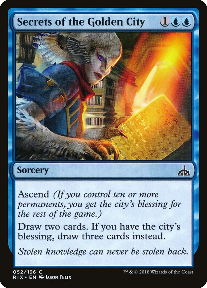 Secrets of the Golden City - Rivals of Ixalan (Common) [RIX-52]