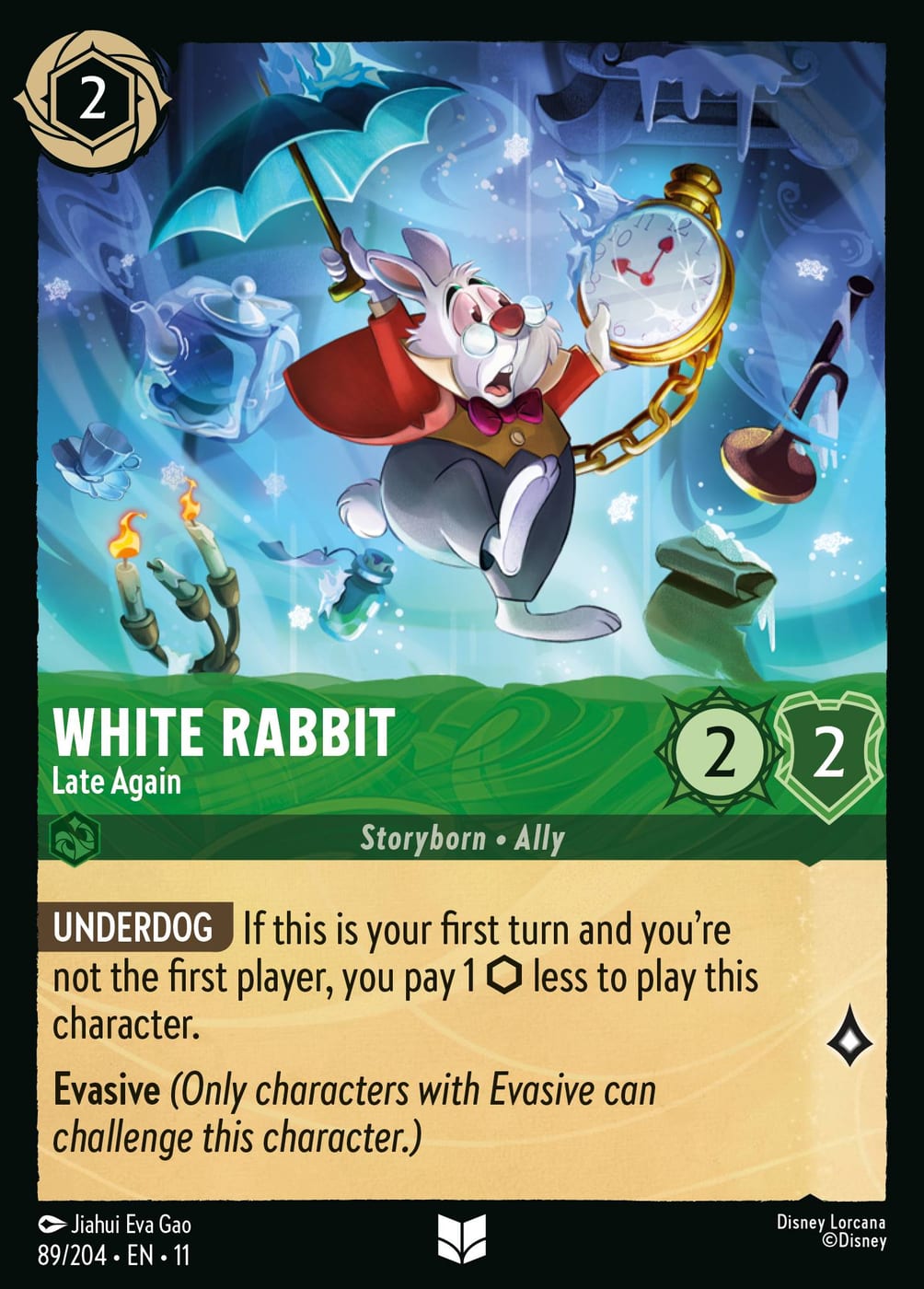 White Rabbit - Late Again — Winterspell (11WSP-89) Disney Lorcana card | Lichcards Imagen principal del producto