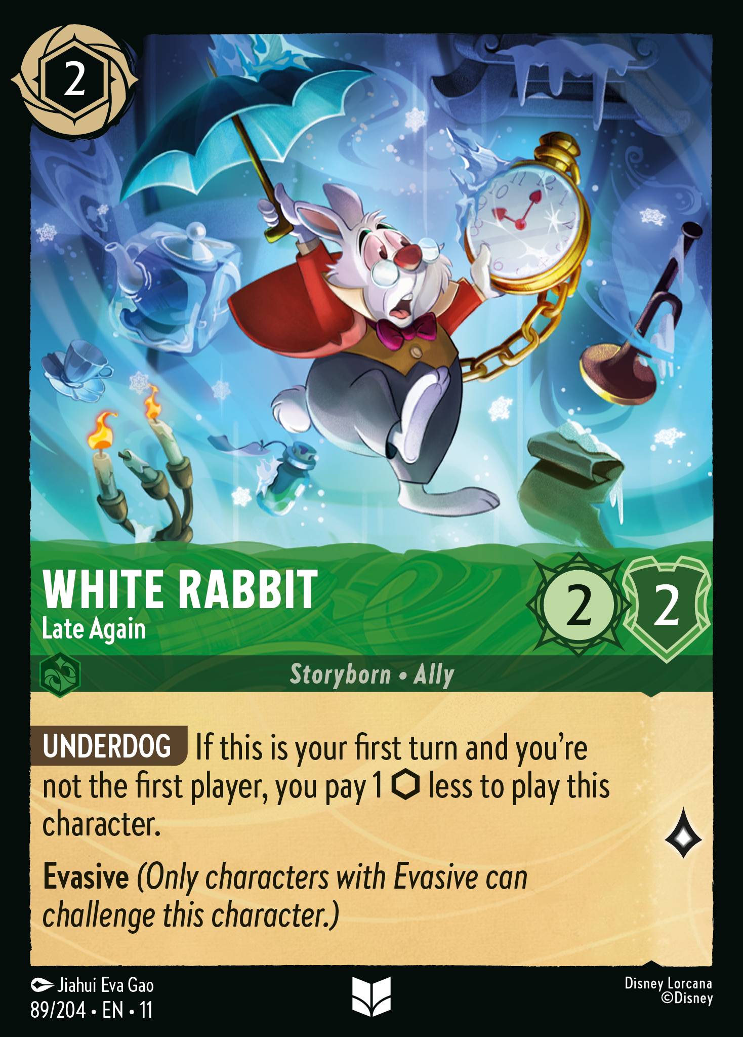 White Rabbit - Late Again — Winterspell (11WSP-89) Disney Lorcana card