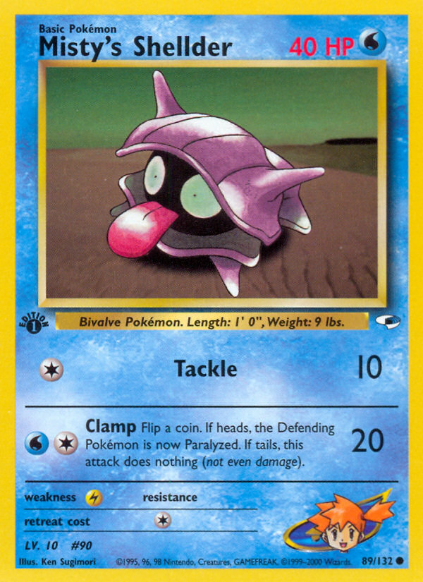 Misty's Shellder – Gym Heroes 89 – Pokémon TCG single card Hoofdafbeelding