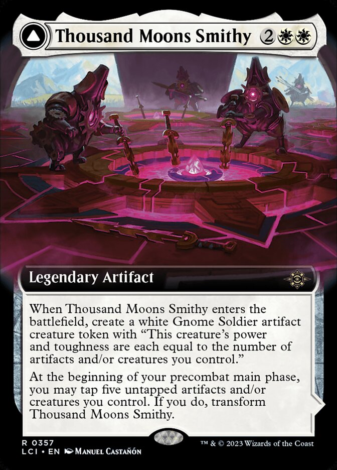 Magic-kaart Thousand Moons Smithy // Barracks of the Thousand LCI-357 uit The Lost Caverns of Ixalan (Rare)
