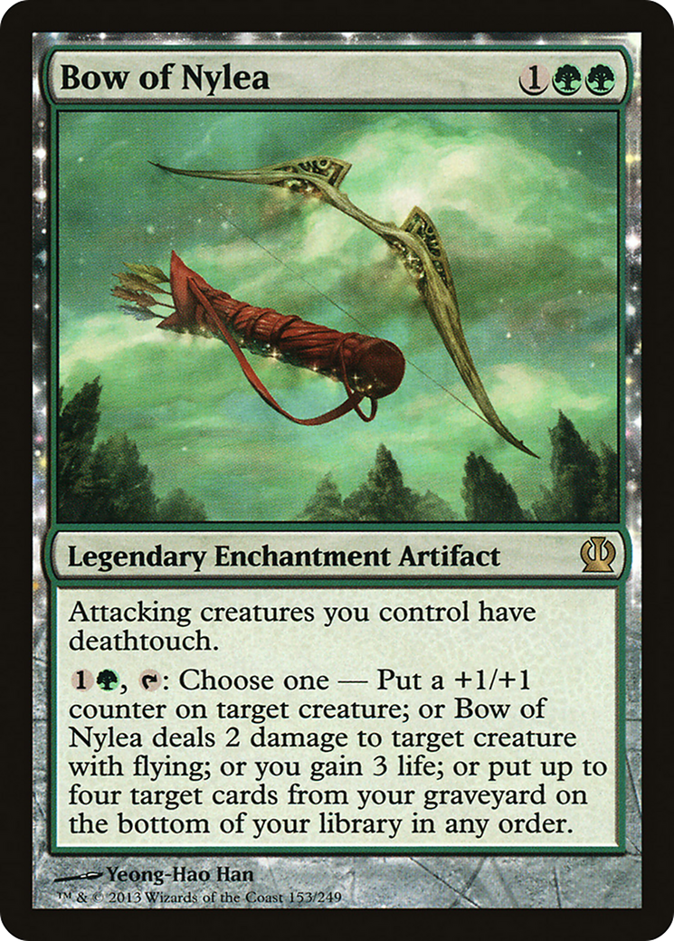Bow of Nylea – Theros 153 – Magic: The Gathering single card Main image
