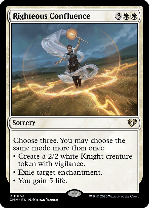 Righteous Confluence – Commander Masters (CMM-53) Magic: The Gathering card Immagine principale del prodotto