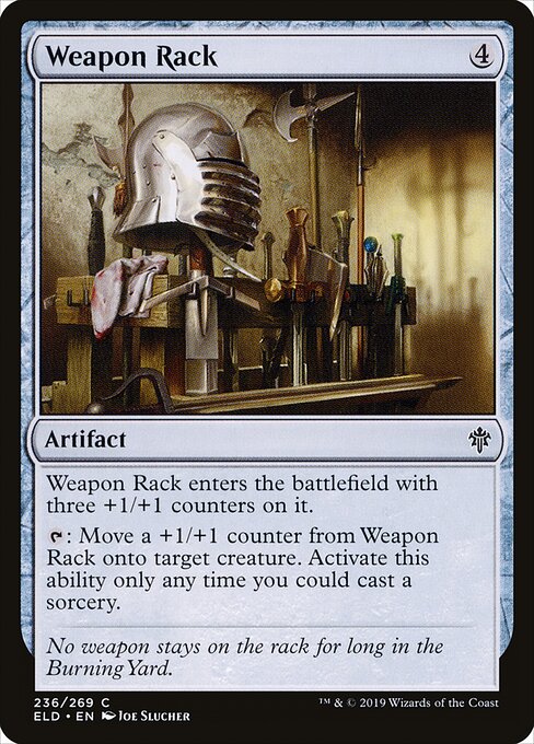 Weapon Rack – Throne of Eldraine (ELD-236) Magic: The Gathering card | LC-REM-20260804-15150771634508-89ca22d2-3ba5-4173-9c8c-6587a901ff4a