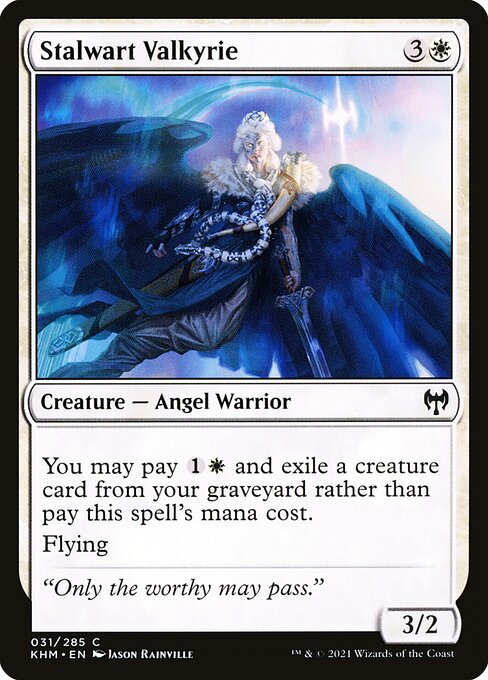 Stalwart Valkyrie – Kaldheim (KHM-31) Magic: The Gathering card