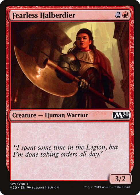 Fearless Halberdier – Core Set 2020 (M20-329) Magic: The Gathering card | LC-REM-20260804-15418361512268-89f08297-f477-4330-a99e-3f0847c31364