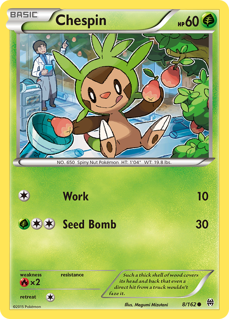 Chespin – BREAKthrough 8 – Pokémon TCG single card Hoofdafbeelding