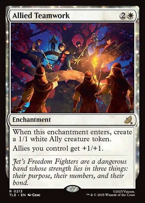 Allied Teamwork – Avatar: The Last Airbender Eternal (TLE-213) Magic: The Gathering card Imagen principal del producto