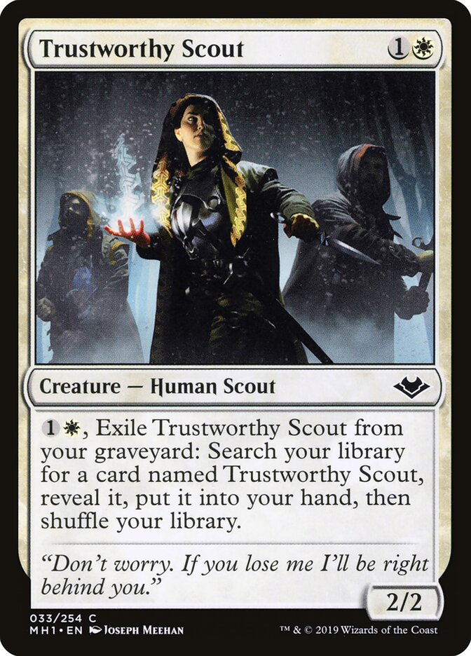 Trustworthy Scout - Modern Horizons (Common) [MH1-33]