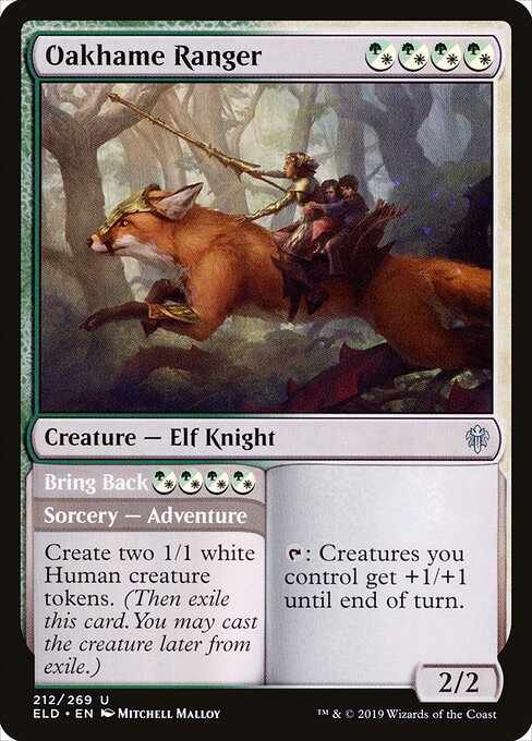 Oakhame Ranger // Bring Back – Throne of Eldraine (ELD-212) Magic: The Gathering card