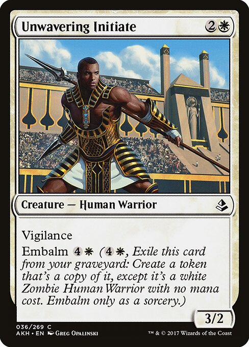 Unwavering Initiate – Amonkhet (AKH-36) Magic: The Gathering card | LC-REM-20260804-15150795096396-8a73fe35-68d6-4882-aeab-5c1e7b97b938