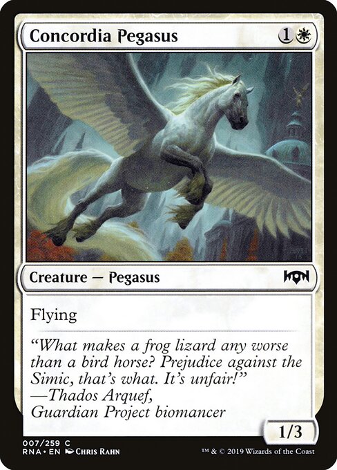 Concordia Pegasus – Ravnica Allegiance (RNA-7) Magic: The Gathering card