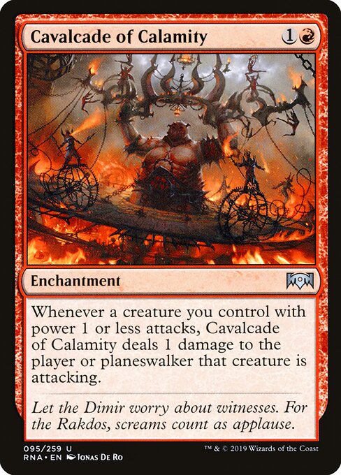 Cavalcade of Calamity – Ravnica Allegiance (RNA-95) Magic: The Gathering card