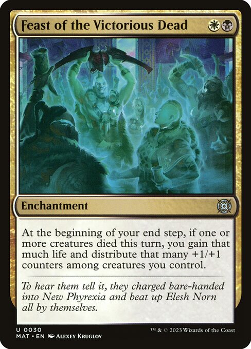 Feast of the Victorious Dead – March of the Machine: The Aftermath (MAT-30) Magic: The Gathering card | LC-REM-20260804-15609159713100-8a90d613-a327-4dc7-b0c1-0003fe0171ef