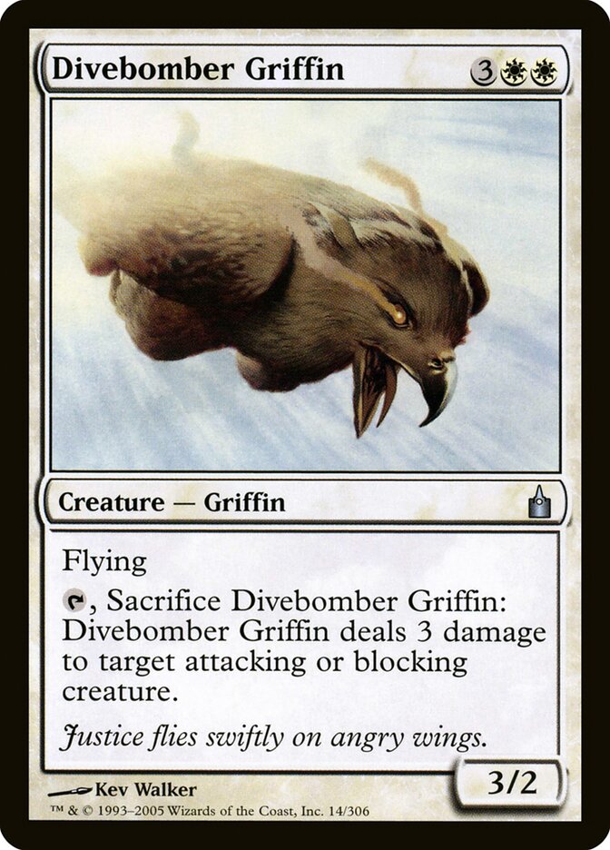 Magic-kaart Divebomber Griffin RAV-14 uit Ravnica: City of Guilds (Uncommon)