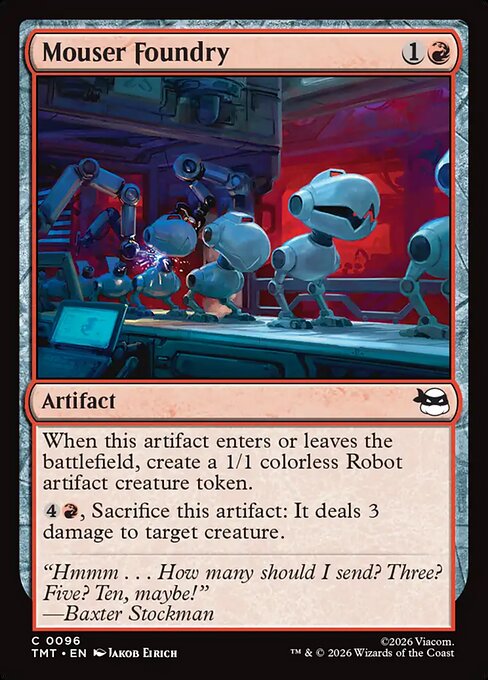 Mouser Foundry – Teenage Mutant Ninja Turtles (TMT-96) Magic: The Gathering card