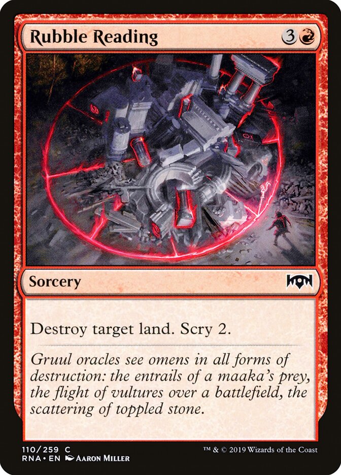 Rubble Reading - Ravnica Allegiance (Common) [RNA-110] Hauptbild