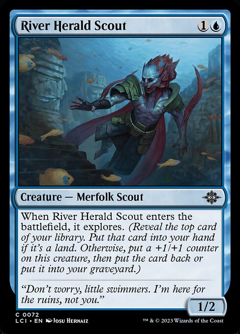 River Herald Scout – The Lost Caverns of Ixalan (LCI-72) Magic: The Gathering card