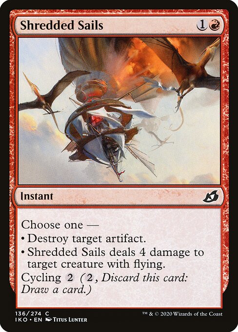 Shredded Sails – Ikoria: Lair of Behemoths (IKO-136) Magic: The Gathering card