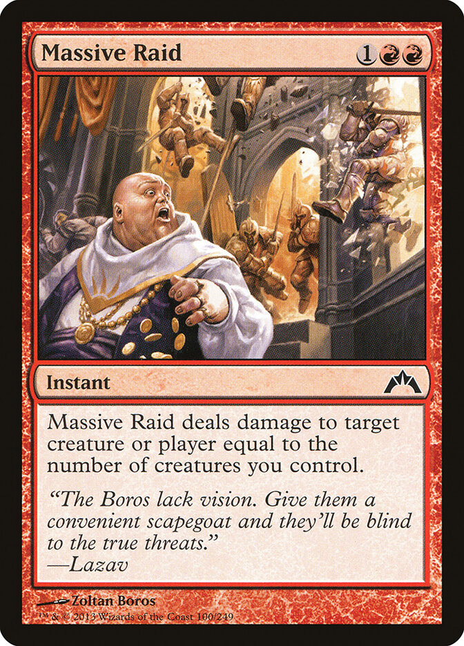 Massive Raid - Gatecrash (Common) [GTC-100]