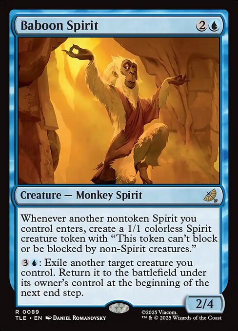 Baboon Spirit – Avatar: The Last Airbender Eternal (TLE-89) Magic: The Gathering card | LC-REM-20260804-15562143236428-8b5a7f24-63df-40fa-9200-c862544b0ffa Main image
