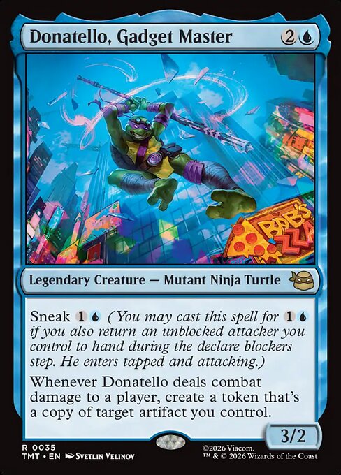 Donatello, Gadget Master – Teenage Mutant Ninja Turtles (TMT-35) Magic: The Gathering card