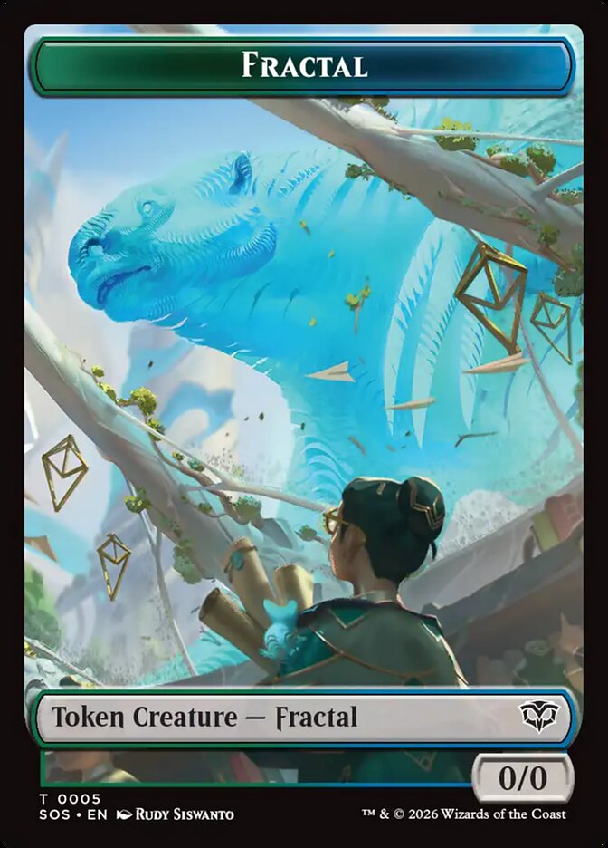 Magic-kaart Fractal // Pest TSOS-5 uit Secrets of Strixhaven Tokens (Token)