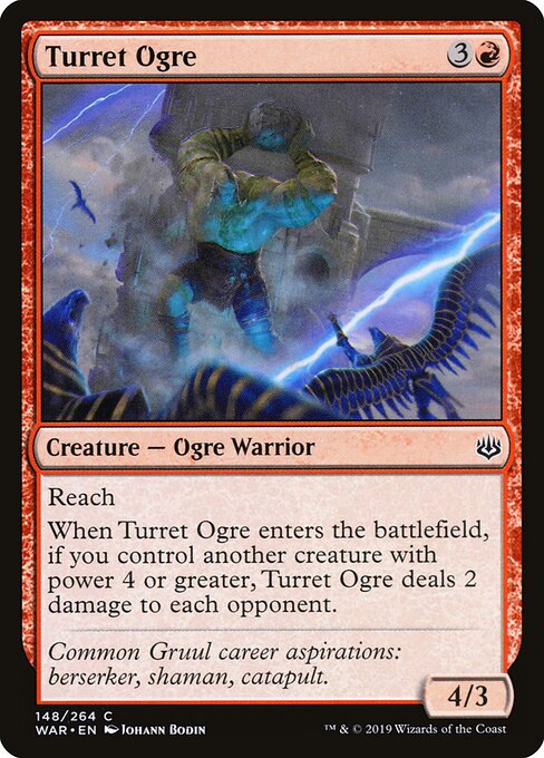 Turret Ogre – War of the Spark (WAR-148) Magic: The Gathering card | LC-REM-20260804-15150799257932-8b5f624f-c5eb-4150-b36e-6147b440ff56