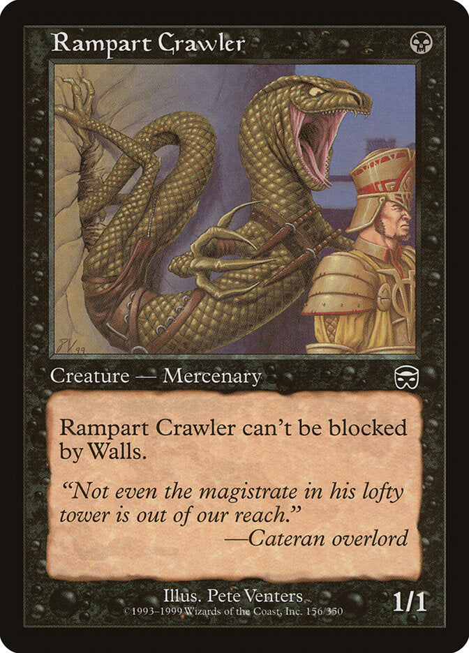 Magic-kaart Rampart Crawler MMQ-156 uit Mercadian Masques (Common) Imagen principal del producto