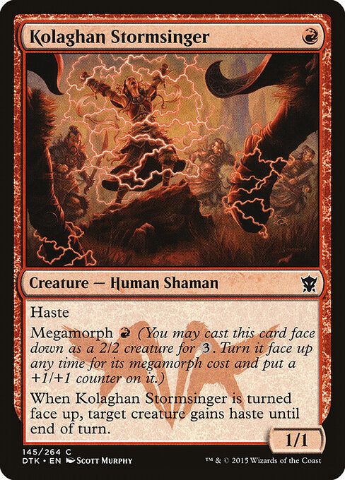 Kolaghan Stormsinger – Dragons of Tarkir (DTK-145) Magic: The Gathering card